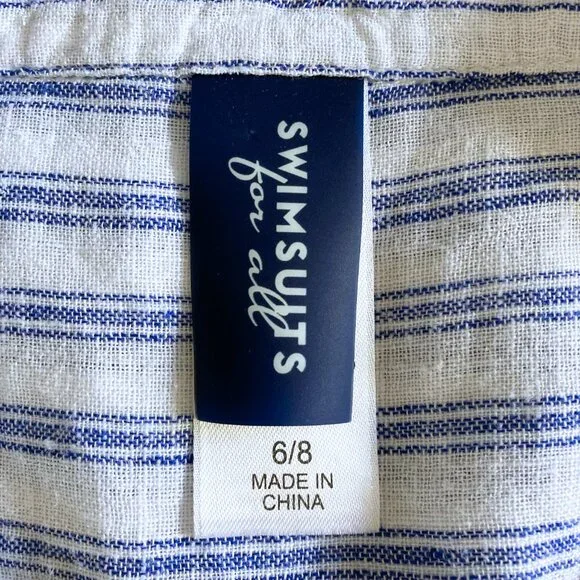 Striped Beach Cover Up with Bell Sleeves – Small/Medium - Picture 4 of 4